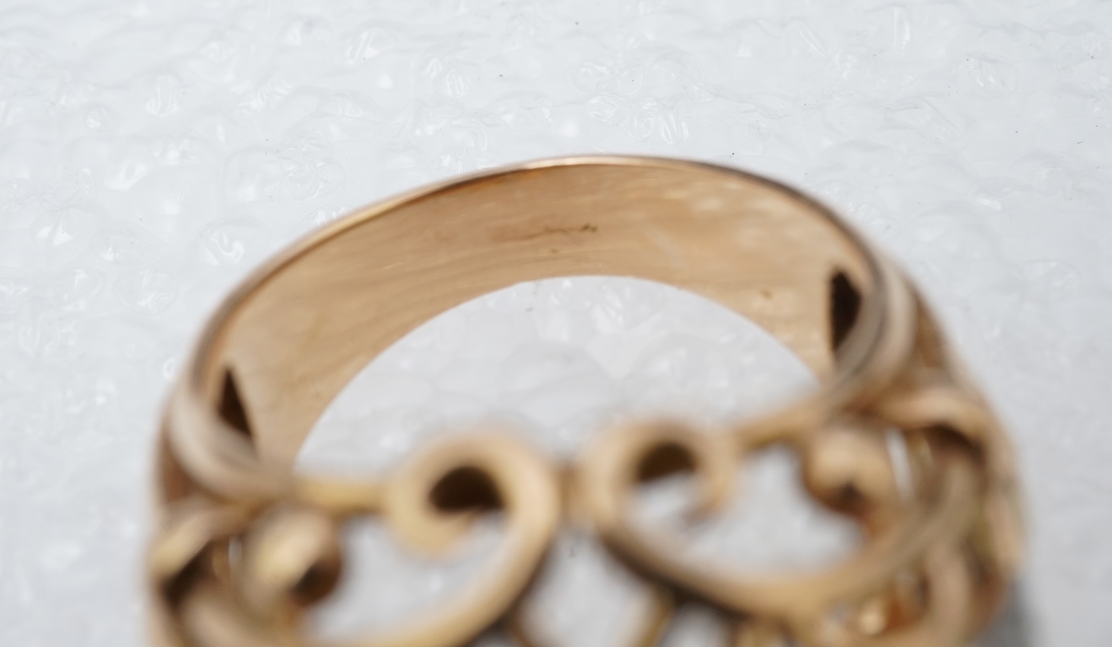 A gold and diamond dress ring, mid 20th century